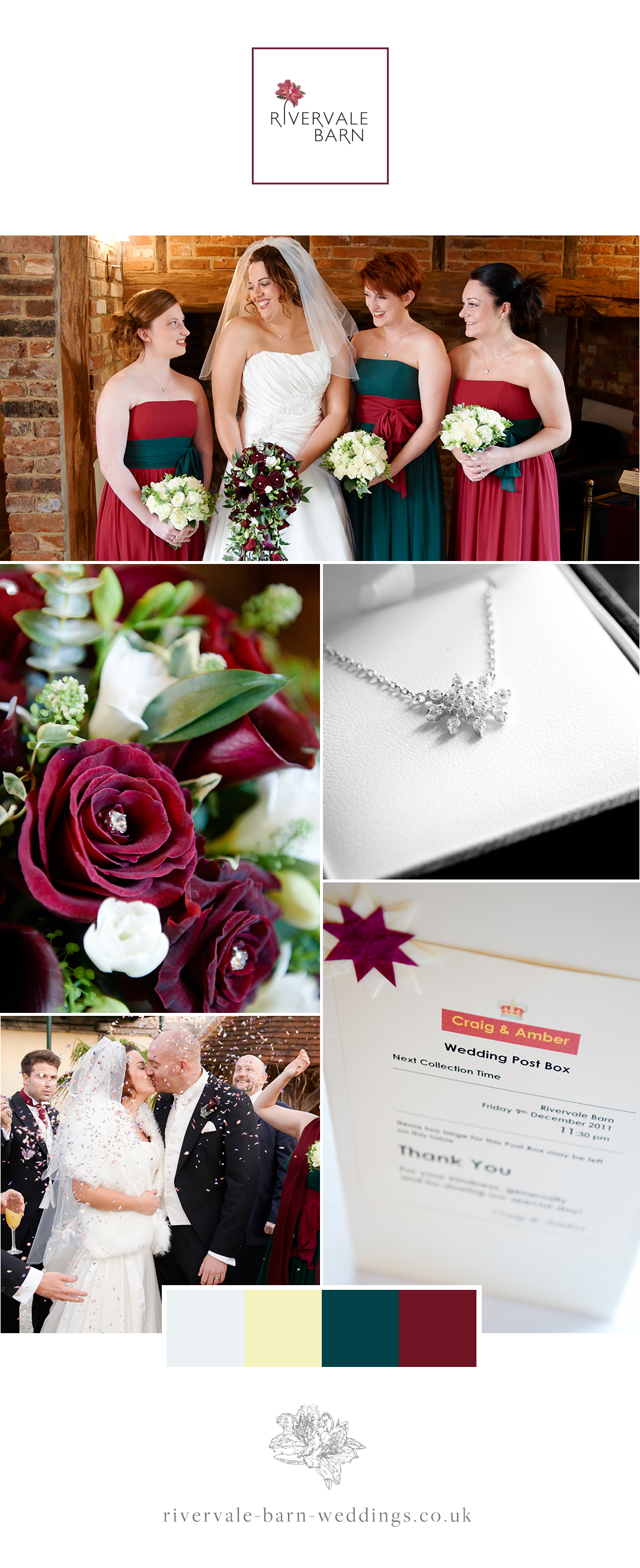 Amber and Craig's real life wedding at Rivervale Barn