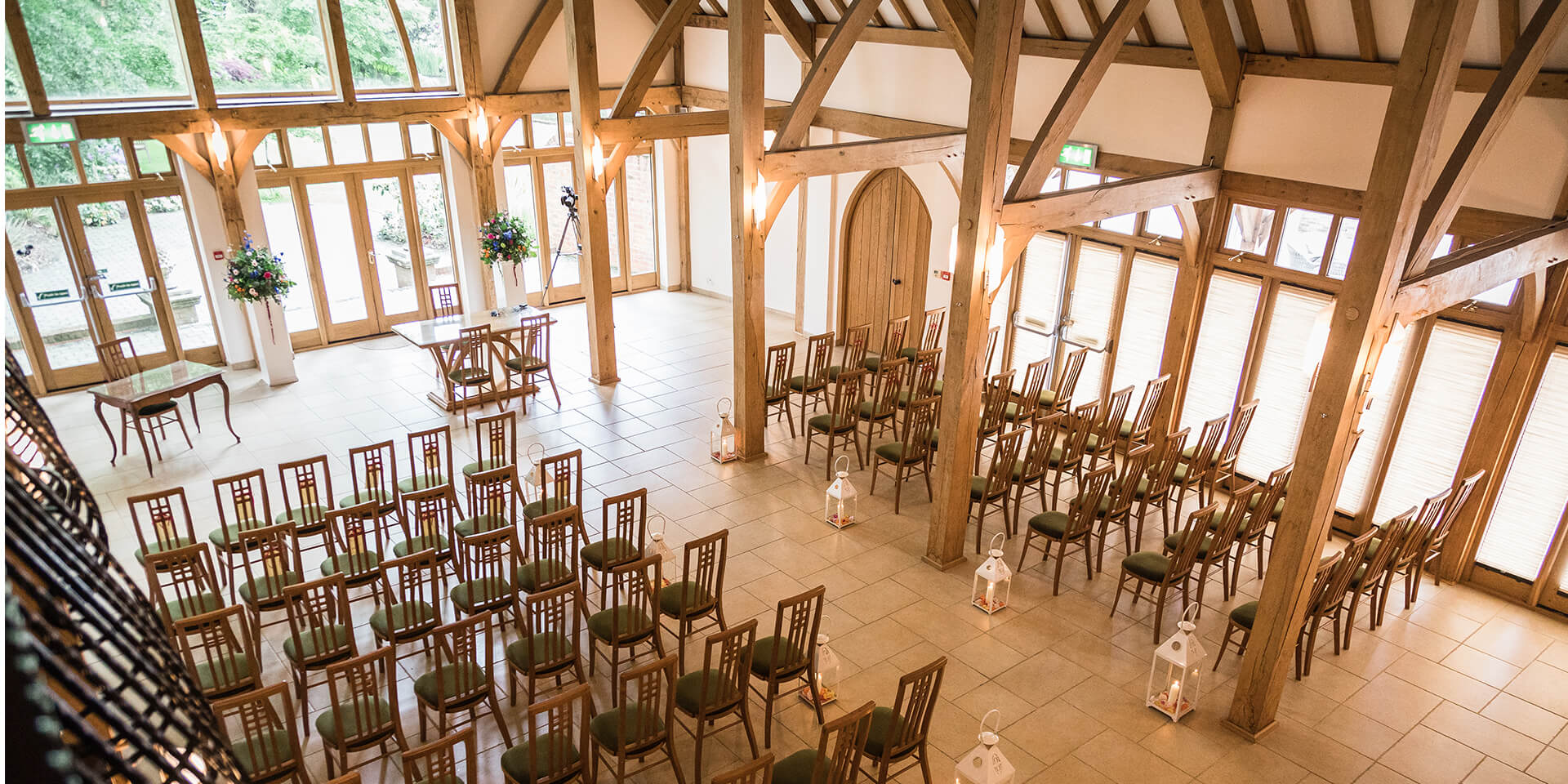 A full view of this Hampshire venues Ceremony Barn