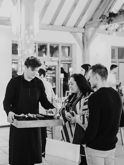Delicious canapes were served to guests on arrival at The Wedding Industry Awards