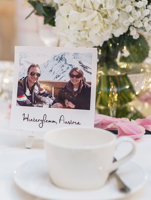 Nikki and Maurice’s table names were inspired by destinations they’d visited together