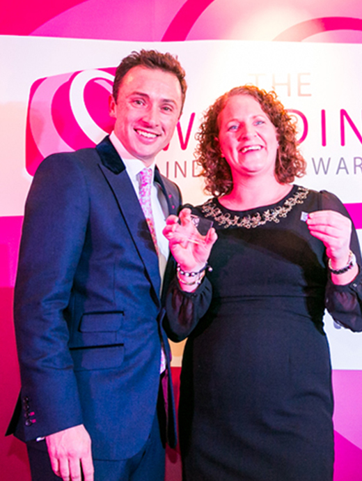 The team looked smitten with their award for Best Events Team in London and The South East at The Wedding Awards