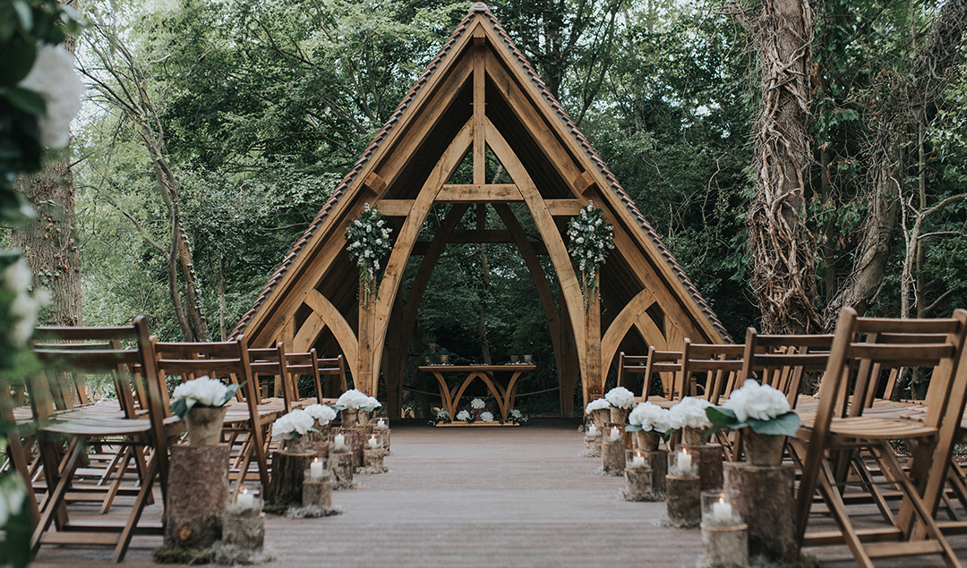 The Spinney prepped for a breathtaking outdoor wedding ceremony