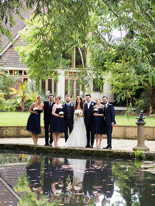 The Wedding Party Explored The Stunning Gardens Of Their Beautiful