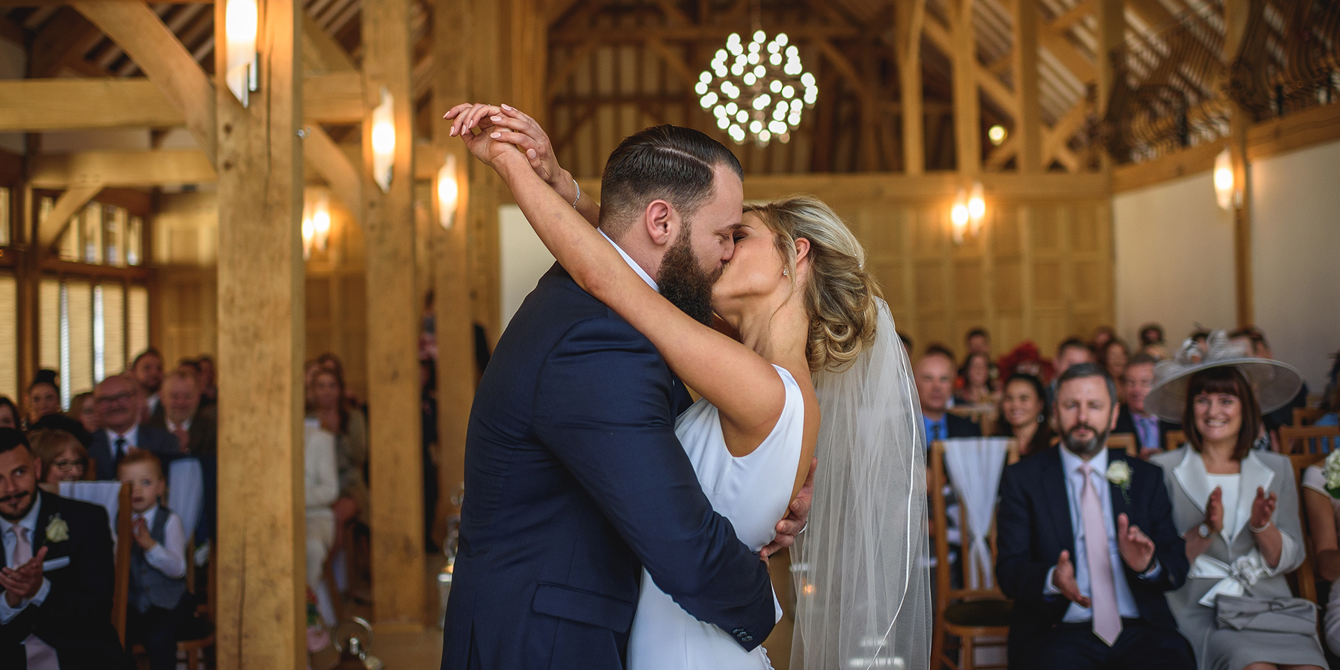 Seal the ceremony with a kiss at this picture perfect Hampshire wedding venue