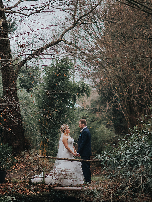 Michelle and Chris found their perfect winter wedding venue in Rivervale Barn in Hampshire