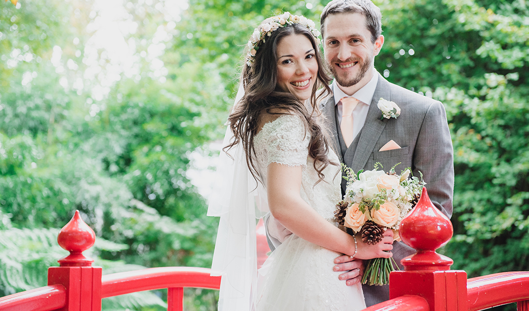 Natalie and Antony chose Rivervale Barns in Hampshire for their autumn wedding day